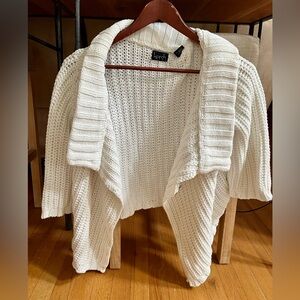 Kersh chunky cowl neck open front cardigan sweater